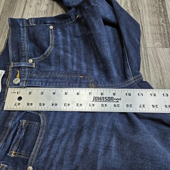 LOFT Jeans Womens 6 Blue Mid Rise Super Skinny Dark Wash Stretch Denim Pants - Picture 10 of 11